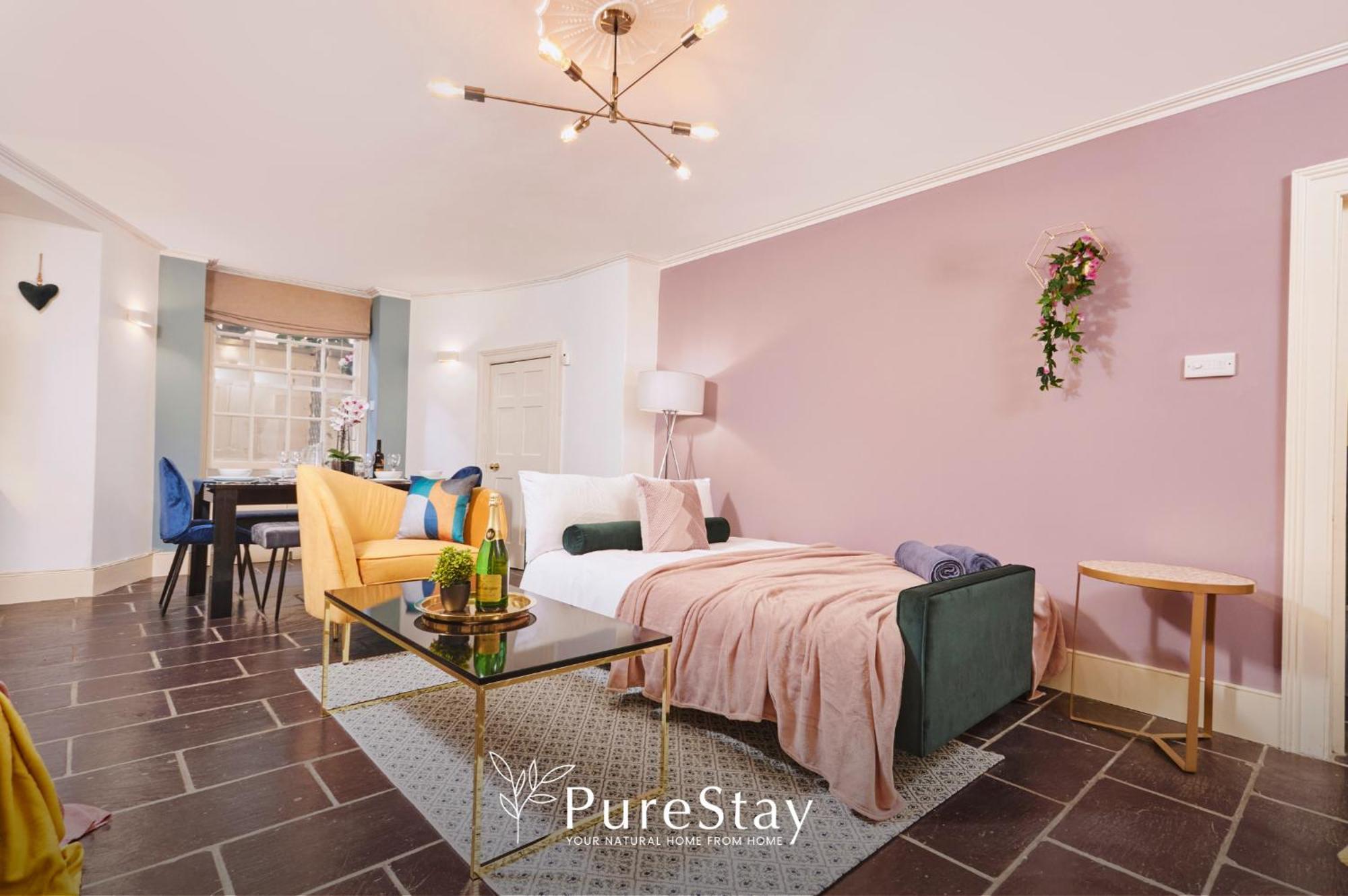 Beautiful 2Bedroom 4 Actual Beds House With Wifi By Purestay باث المظهر الخارجي الصورة