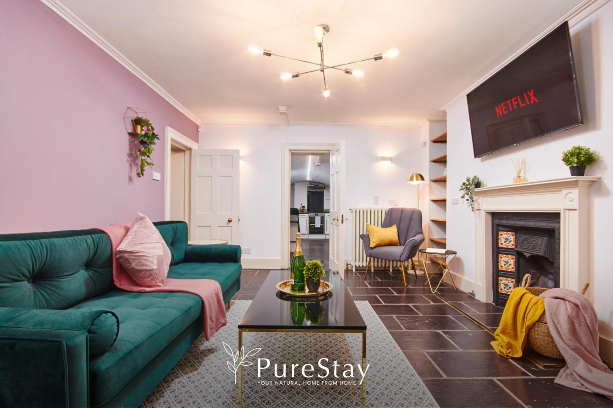 Beautiful 2Bedroom 4 Actual Beds House With Wifi By Purestay باث المظهر الخارجي الصورة