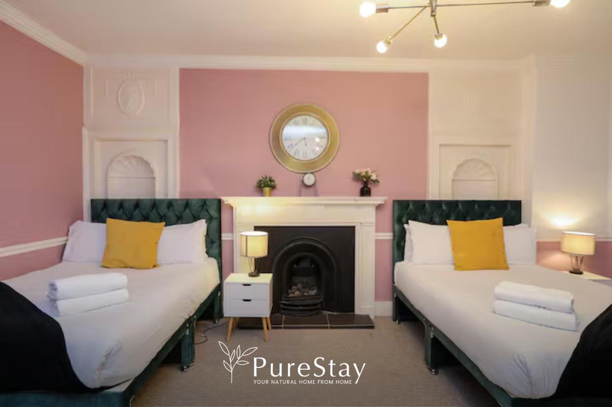 Beautiful 2Bedroom 4 Actual Beds House With Wifi By Purestay باث المظهر الخارجي الصورة